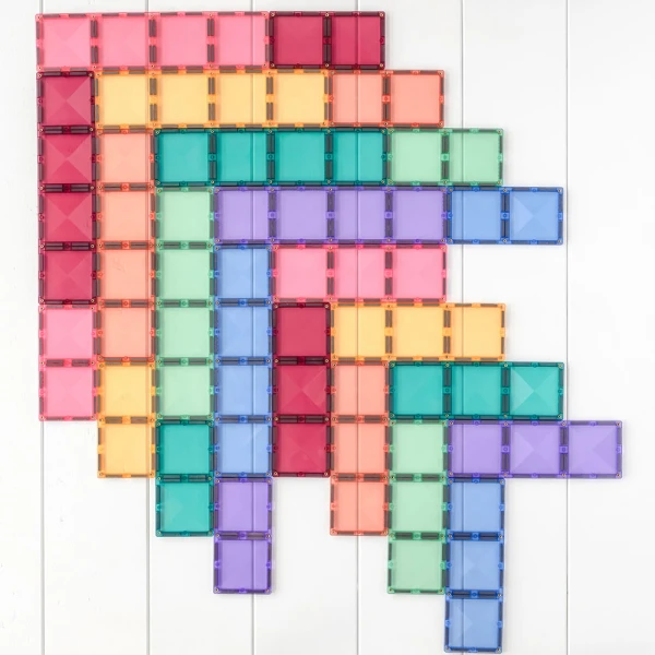 CONNETIX MAGNETIC TILES PASTEL RECTANGLE 24 pcs