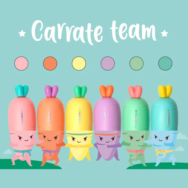 LEGAMI CARRATE TEAM - ΣΕΤ 6 MINI ΜΑΡΚΑΔΟΡΟΙ ΥΠΟΓΡΑΜΜΙΣΗΣ