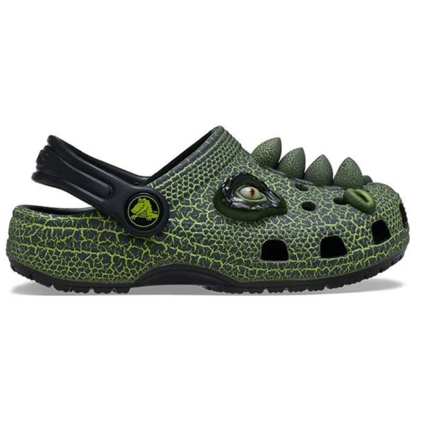 CROCS CLASSIC CLOG TODDLER SCARY DINO BLACK