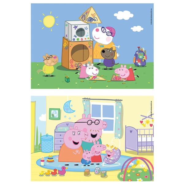 CLEMENTONI KIDS PUZZLE SUPER COLOR PEPPA PIG 2X60 pcs