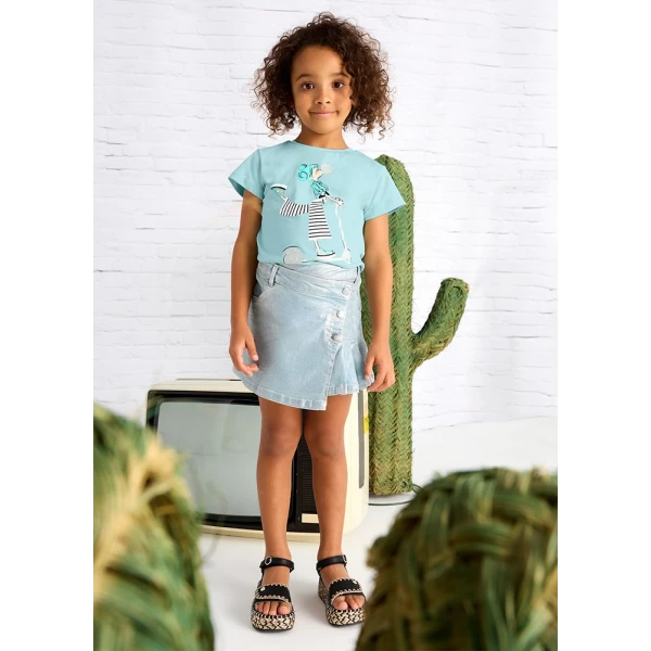 MAYORAL BLOUSE SHORT SLEEVES NUT 