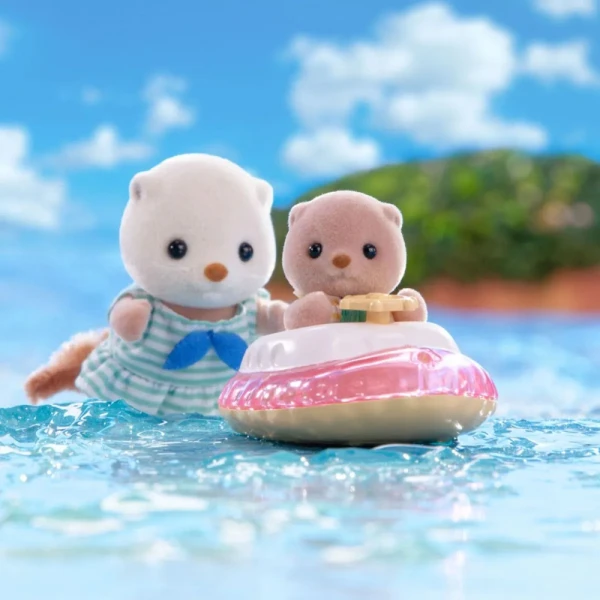 THE SYLVANIAN FAMILIES ΣΕΤ ΠΑΙΧΝΙΔΙΟΥ SEA OTTER SISTERS-SPLASHY SNORKEL