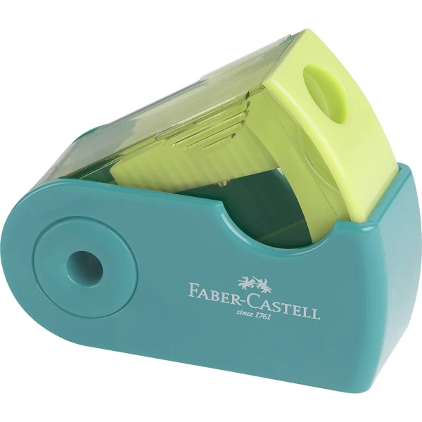 FABER-CASTELL SINGLE SHARPENER MINI SLEEVE TWO-TONE - 3 COLOURS