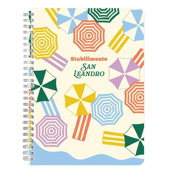 D. AMORE A5 SPIRAL RULED NOTEBOOK 74 SHEETS - 4 DESINGS