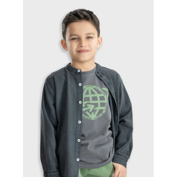 ENERGIERS BLOUSE BOY CHARCOAL