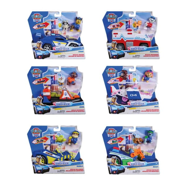 PAW PATROL THEMED VEHICLES SEARCH & RESCUE - 6 DESIGNS