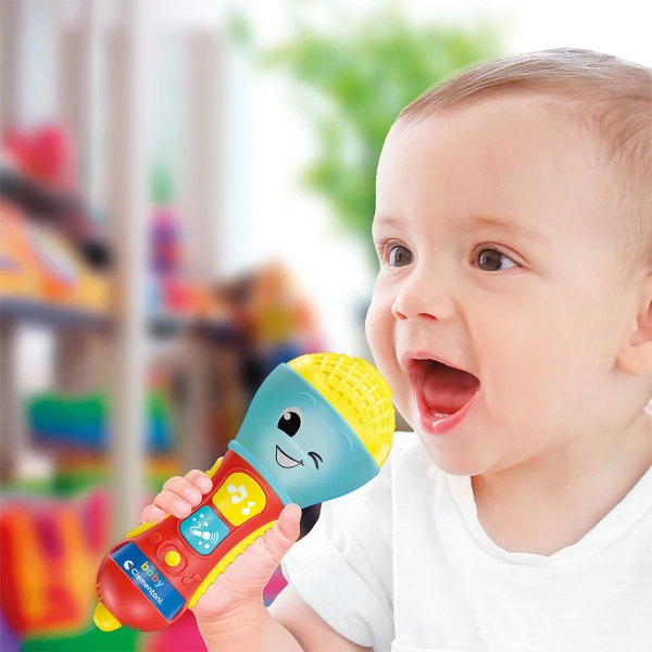 CLEMENTONI BABY TODDLER TOY MICROPHONE (SPEAKS GREEK)