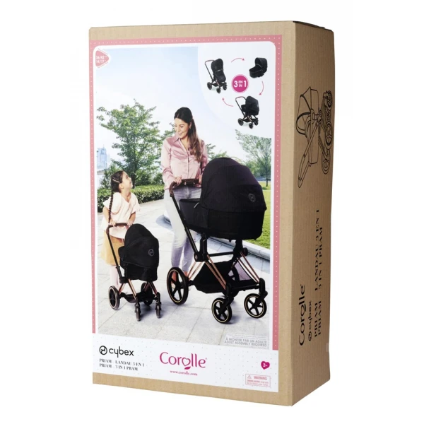 COROLLE ΚΑΡΟΤΣΙ ΚΟΥΚΛΑΣ CYBEX 3 ΣΕ 1  ΜΑΥΡΟ