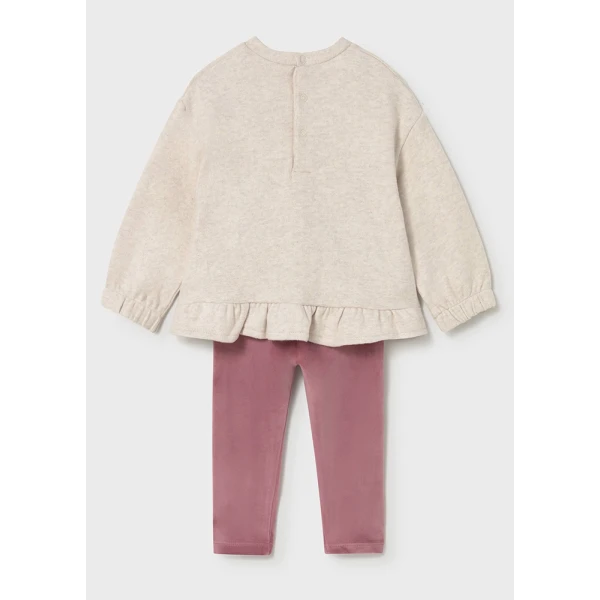 MAYORAL SET LEGGINGS SWEATSHIRT PINK 