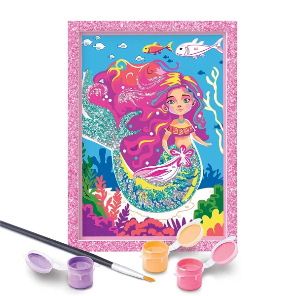 HAPPIHOBBI PAINT & FRAME PAINT BY NUMBERS MYTHICAL MERMAID