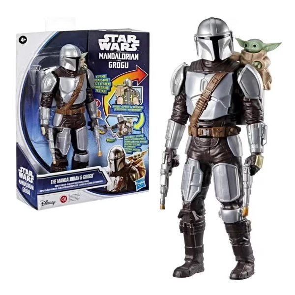 STAR WARS MOVIE FEATURE ELECTRONIC FIGURE MANDALORIAN & GROGU