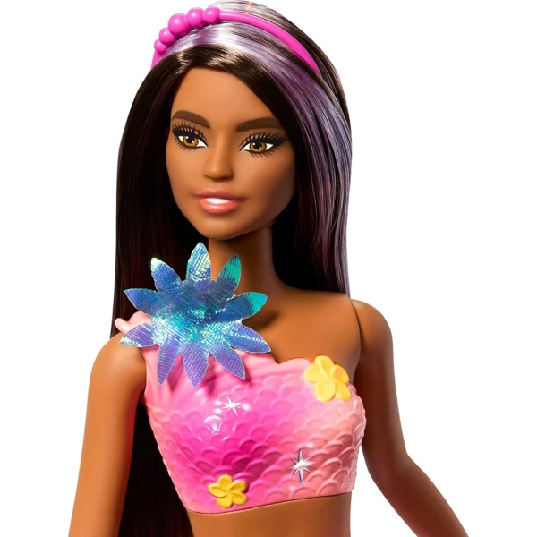 BARBIE BLOOMING FLOWER MAGIC MERMAID DOLL - BRUNETTE