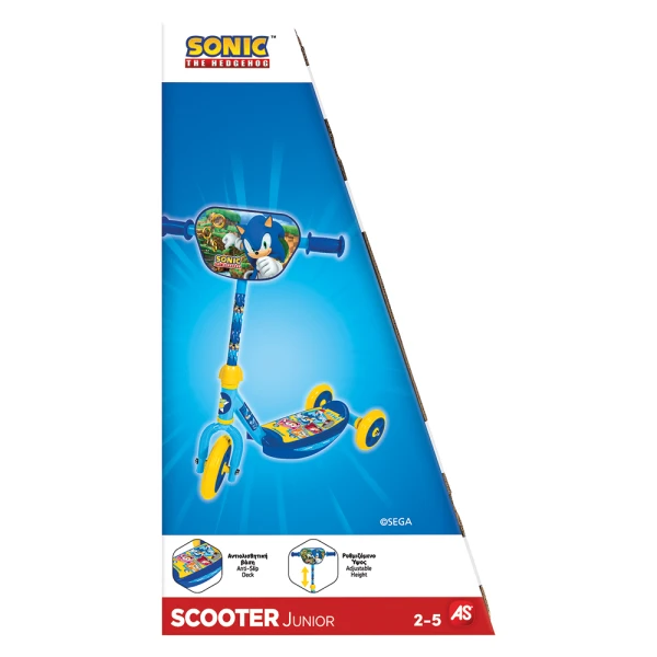 AS KIDS 3-WHEEL SCOOTER SONIC FOR AGES 2-5