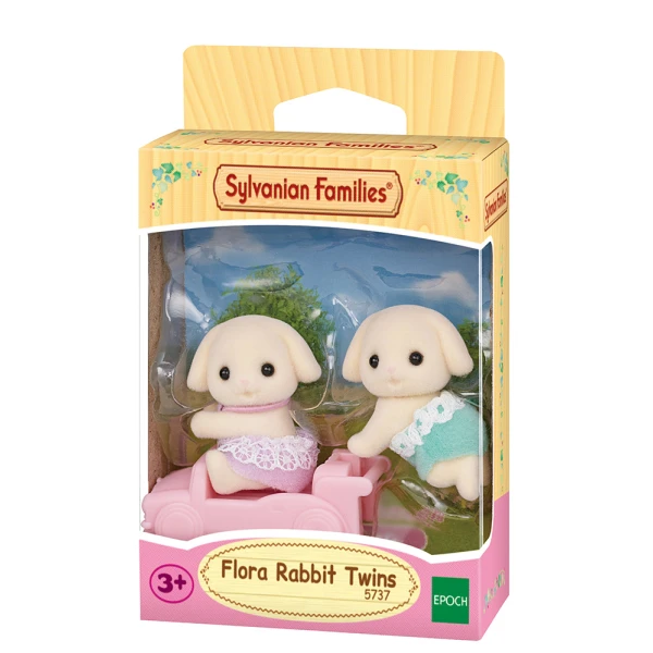 THE SYLVANIAN FAMILIES FLORA RABBIT ΔΙΔΥΜΑ ΜΩΡΑ