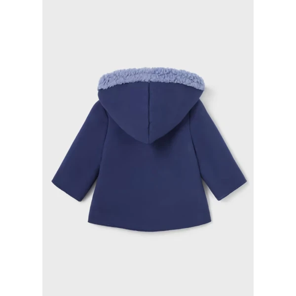 MAYORAL COAT FUR DETAILS DEEP BLUE