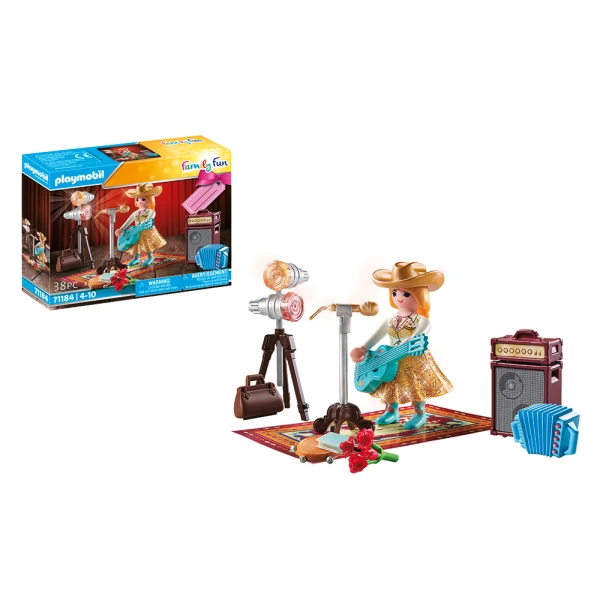 PLAYMOBIL FAMILY FUN GIFT SET ΤΡΑΓΟΥΔΙΣΤΡΙΑ COUNTRY ΜΟΥΣΙΚΗΣ