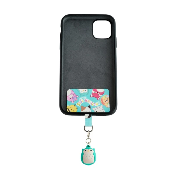 SQUISHMALLOWS UNIVERSAL MOBILE CHARM WITH CONNECTION PAD - WINSTON THE OWL