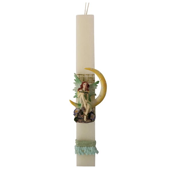 UNIKER HANDMADE CANDLE 29 cm IVORY MOON FAIRY - 4 COLOURS
