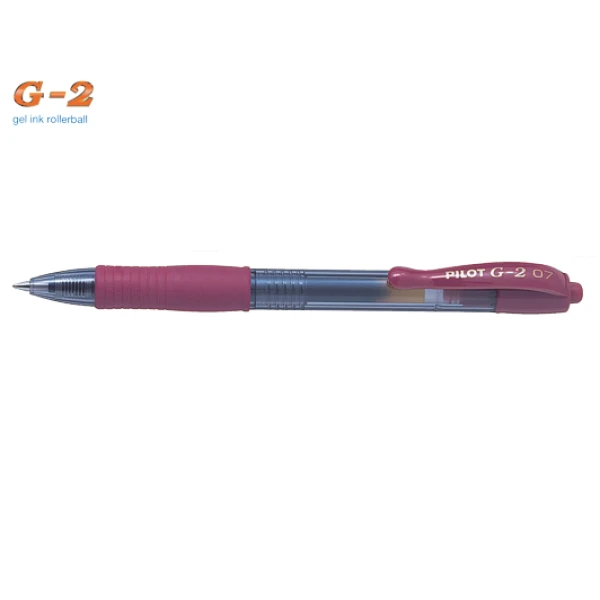 PILOT PEN G-2  0.7 mm DARK RED