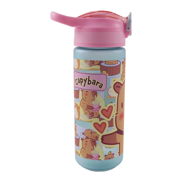 ΠΛΑΣΤΙΚΟ ΠΑΓΟΥΡΙ 600ml ΜΕ ΚΑΛΑΜΑΚΙ CAPYBARA