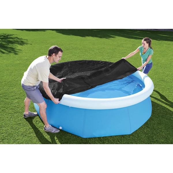BESTWAY ΣΤΡΟΓΓΥΛΟ ΚΑΛΥΜΜΑ ΠΙΣΙΝΑΣ 244 cm