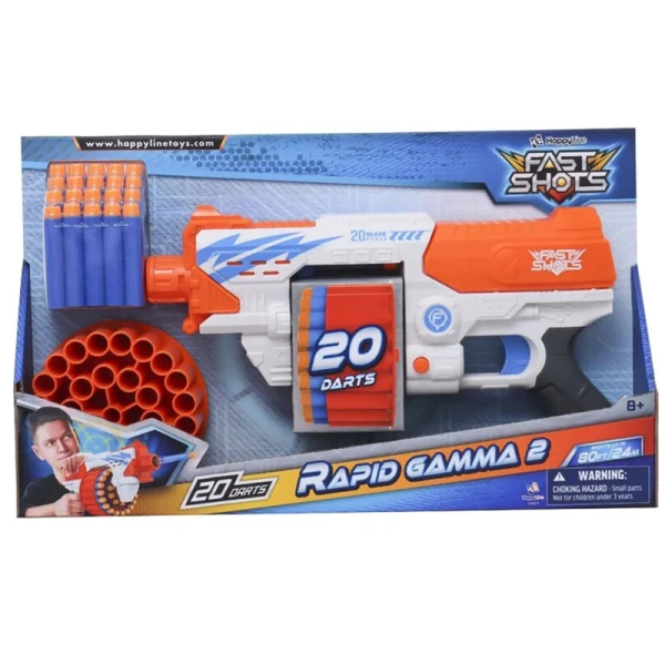 FAST SHOTS RAPID GAMMA 2 WITH 20 FOAM DARTS 