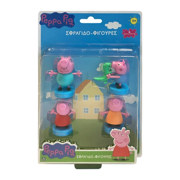 PEPPA PIG 4PACK ΣΦΡΑΓΙΔΟΦΙΓΟΥΡΕΣ - 3 ΣΧΕΔΙΑ