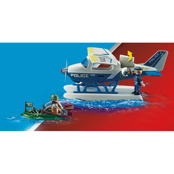 PLAYMOBIL CITY ACTION ΚΑΤΑΔΙΩΞΗ ΛΑΘΡΕΜΠΟΡΟΥ ΑΠΟ ΑΣΤΥΝΟΜΙΚΟ ΥΔΡΟΠΛΑΝΟ