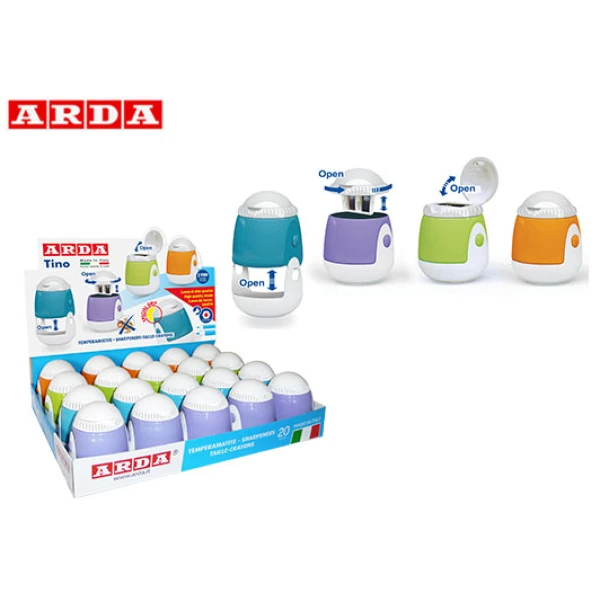 ARDA DOUBLE BARREL SHARPENER TINO - 4 COLOURS