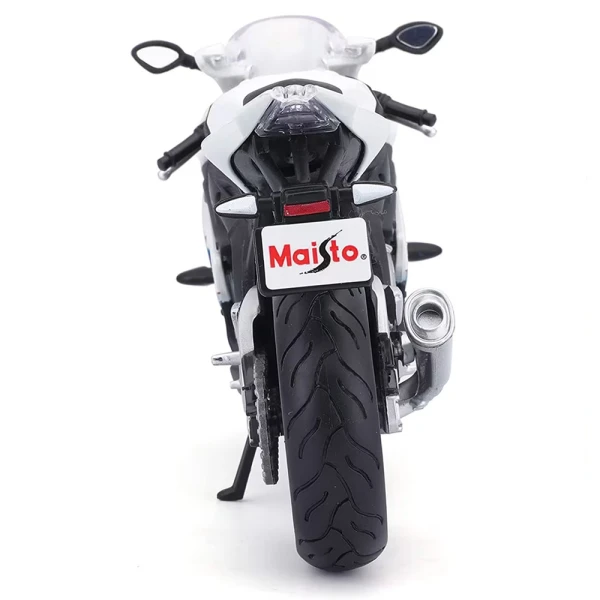 MAISTO 1:12 MOTORCYCLES - BMW S 1000 RR WHITE/BLUE