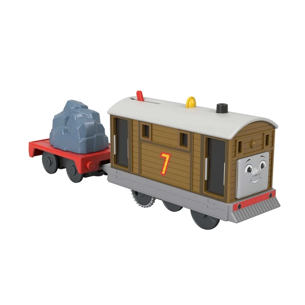 THOMAS THE TRAIN - MOTORIZED TRAIN WITH WAGON - TOBY