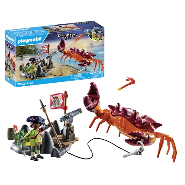 PLAYMOBIL PIRATES BATTLE WITH THE GIANT CRAB