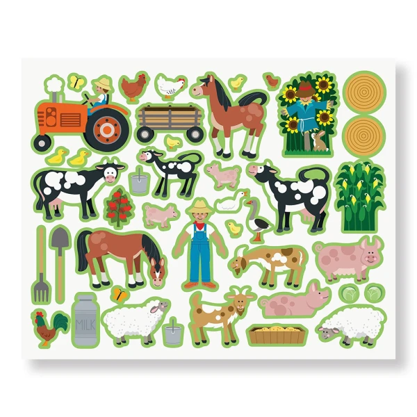 MELISSA & DOUG ΕΠΑΝΑΧΡΗΣΙΜΟΠΟΙΟΥΜΕΝΑ ΑΥΤΟΚΟΛΛΗΤΑ - 3 ΣΧΕΔΙΑ