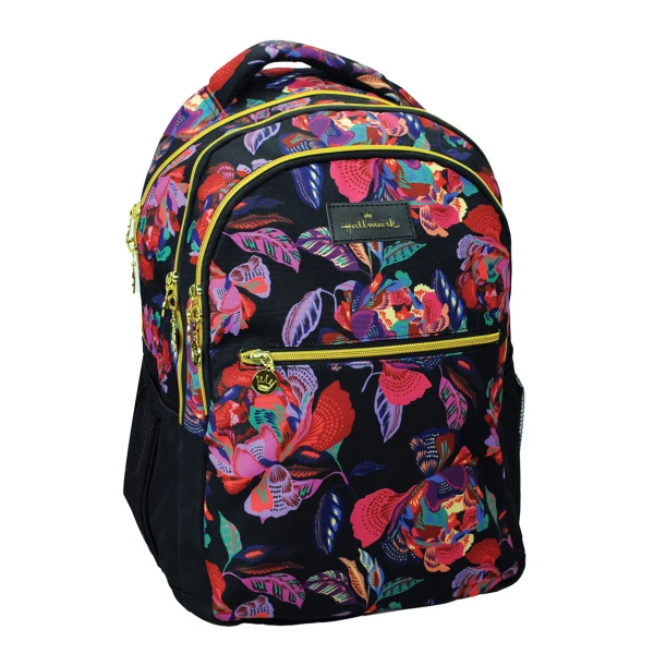 HALLMARK ELEMENTARY SCHOOL BAG OVAL FLOWERS