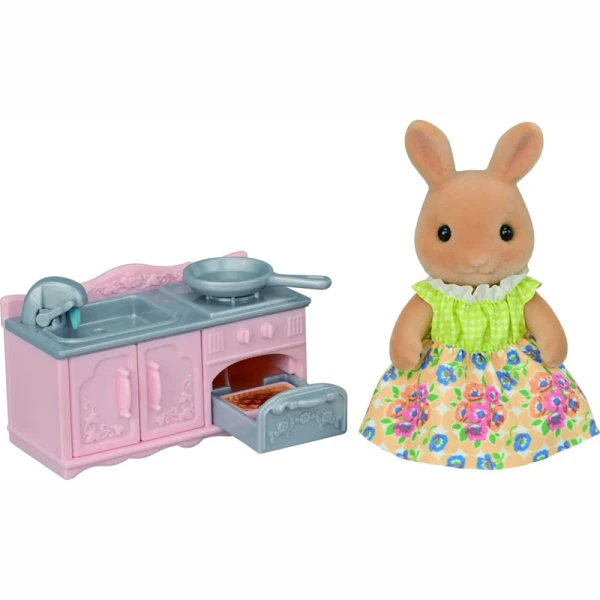 THE SYLVANIAN FAMILIES SUNNY RABBIT MOTHER\'S COOKING SET