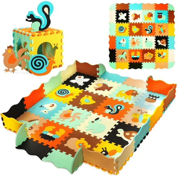 FLOOR PUZZLE 16 pcs. MULTICOLOR