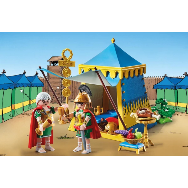 PLAYMOBIL ASTERIX LEADER`S TENT WITH GENERALS