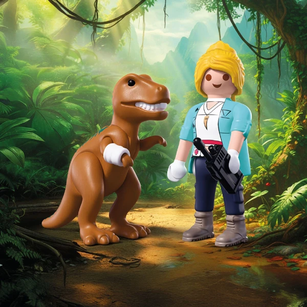 PLAYMOBIL DUOPACK EXPLORER AND T-REX