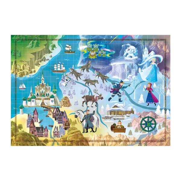 CLEMENTONI ΠΑΖΛ STORY MAPS FROZEN 1000 τεμ.