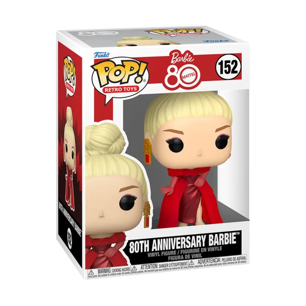 FUNKO POP! RETRO TOYS: BARBIE 80TH MATTEL - 80TH ANNIVERSARY BARBIE VINYL FIGURE 152