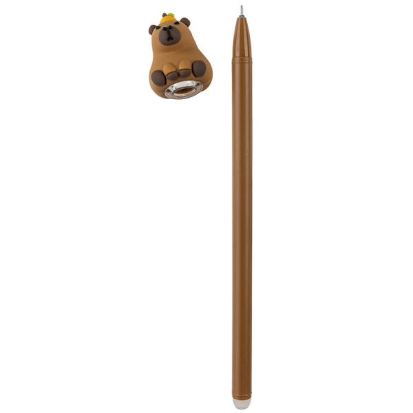 BLUE ERASABLE PEN (REFFILABLE) CAPYBARA 0.5mm - 3 DESIGNS