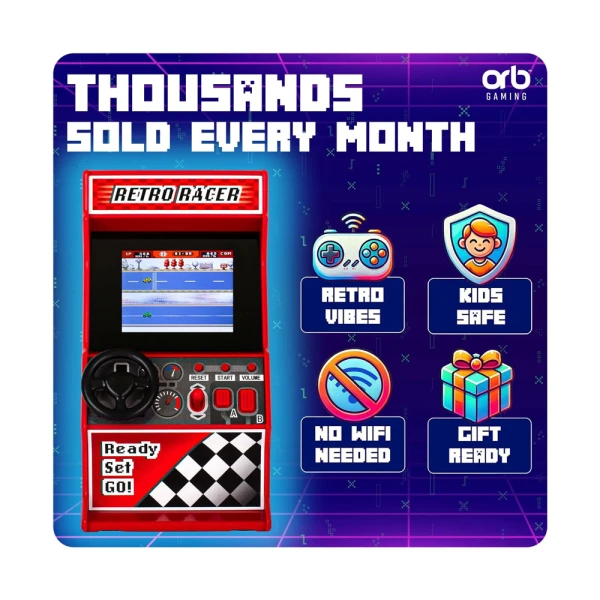 THUMBS UP - ORB RETRO MINI ARCADE RACING GAME