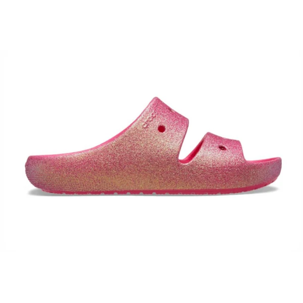 CROCS CLASSIC IRIDISCENT GLITTER SANDAL 2 DRAGON FRUIT