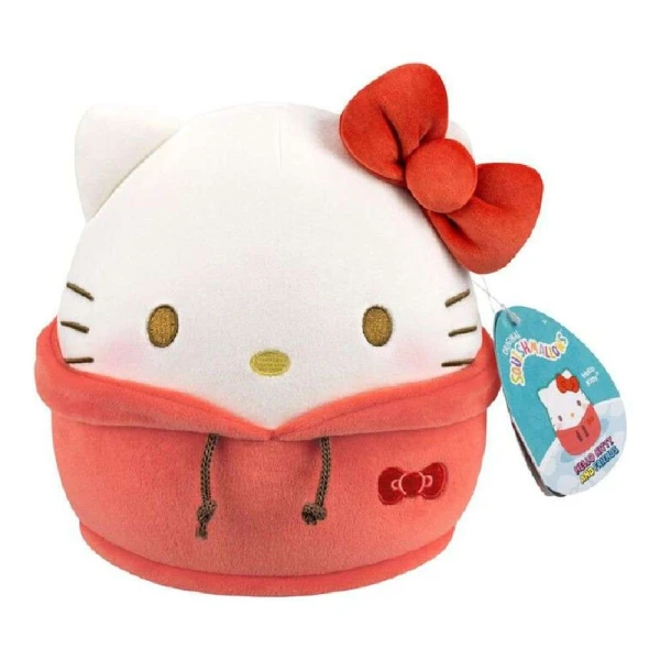SQUISHMALLOWS SANRIO PLUSH 20 cm WITH ΜΕ DABODABO HOODIE - HELLO KITTY