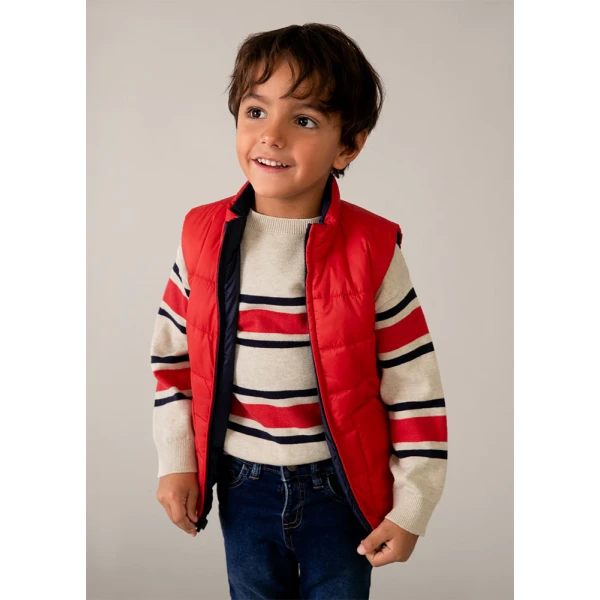 MAYORAL VEST REVERSIBLE RED 