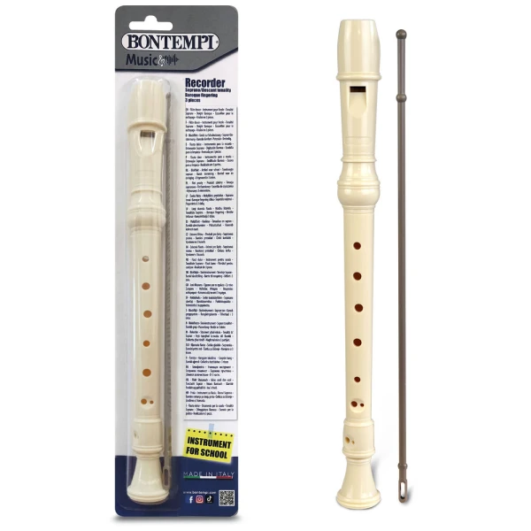 BONTEMPI IVORY BAROQUE RECORDER ΣΕ BLISTER
