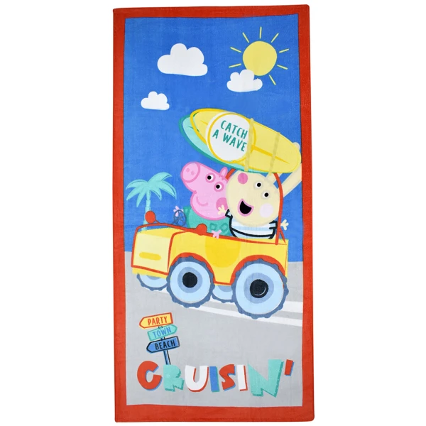 ΠΕΤΣΕΤΑ ΘΑΛΑΣΣΗΣ 70X140 cm PEPPA PIG CRUISIN