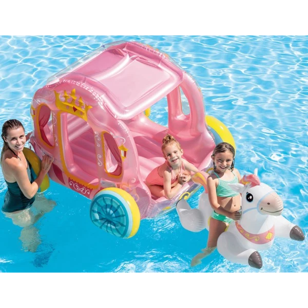 INTEX INFLATABLE PRINCESS CARRIAGE (WITHOUT PACKAGING)