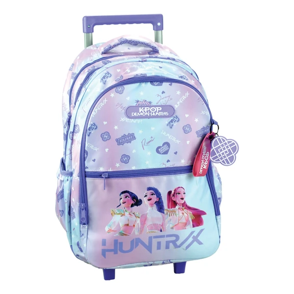 PRIMARY SCHOOL TROLLEY K-POP DEMON HUNTERS PURPLE HUNTRIX