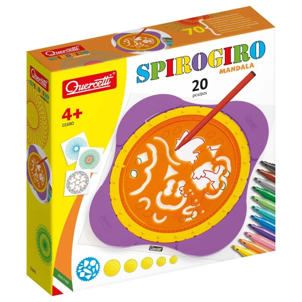 QUERCETTI DRAWING SPIROGIRO MANDALA 20 pcs